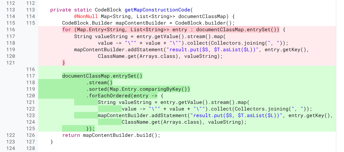 A fix for AppSearch code generator